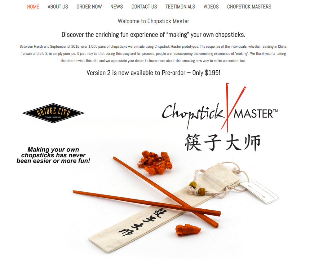 A website with chopsticks and chinese chopsticks.