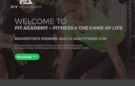 Fitness academy wordpress theme.