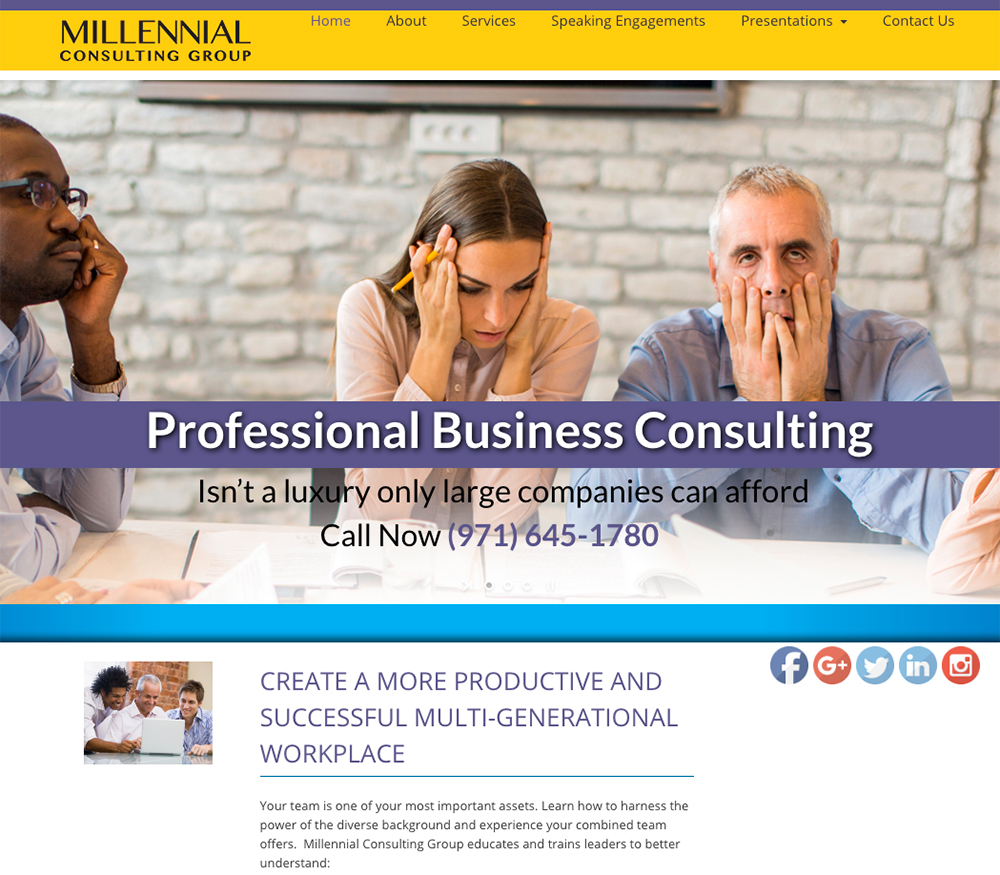 Millennium professional business consulting.