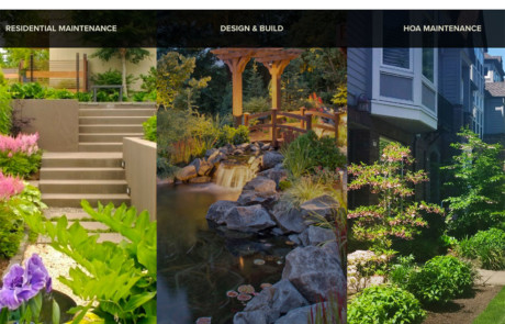 Landscape park west website design.