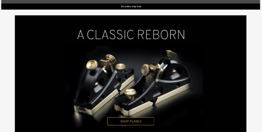 A black and gold website design.