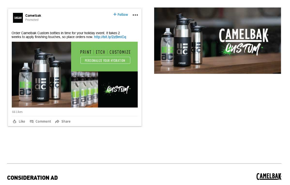 A twitter ad for a canelak product.
