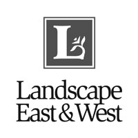 Landscape east & west digital marketing logo.
