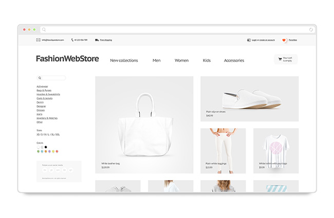 Fashionwebstore - wordpress theme.